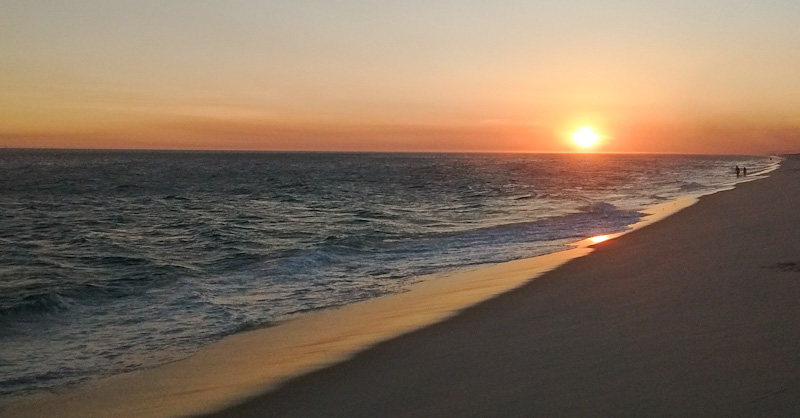 Por do Sol na Praia