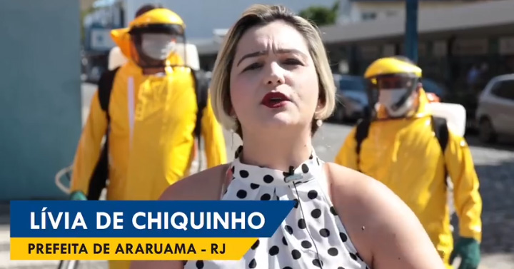 Prefeita Livia de Chiquinho anuncia higienização de vias públicas