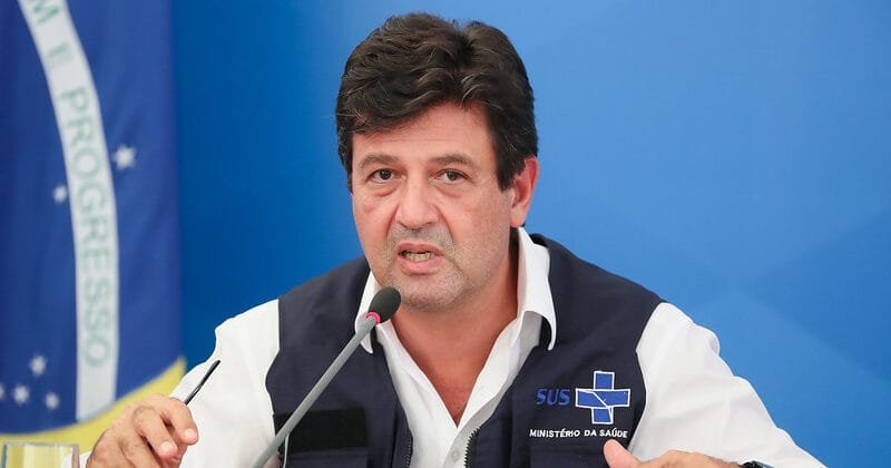 03/04/2020 Coletiva de Imprensa com os ministros da Casa Civil, da Saúde, da Secretaria-Geral, da Secretaria de Governo e da Controladoria-Geral da União (Brasília - DF, 03/04/2020) Palavras do Ministro da Saúde, Luiz Henrique Mandetta. Foto: Isac Nóbrega/PR