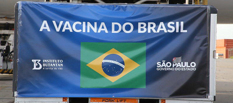 Chegada de vacina CoronaVac da SinoVac em SP dia 3-12-2020