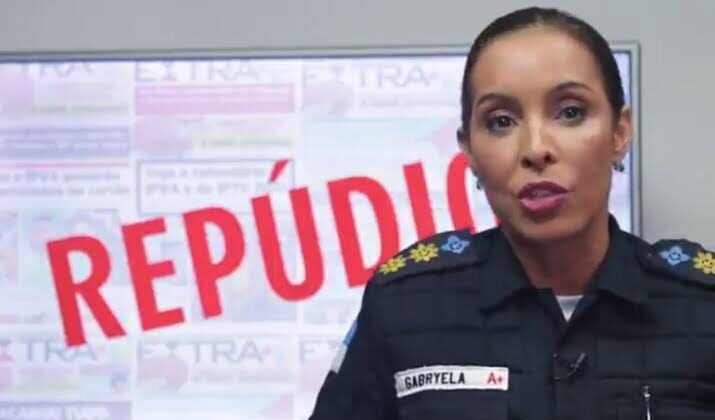 Tenente Coronel Gabryela - Foto Divulgação Twitter