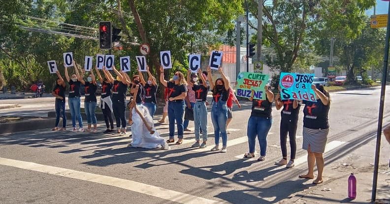 Manifestação - Buzinaço na Estrada dos Bandeirantes - Jesus - Foi por você