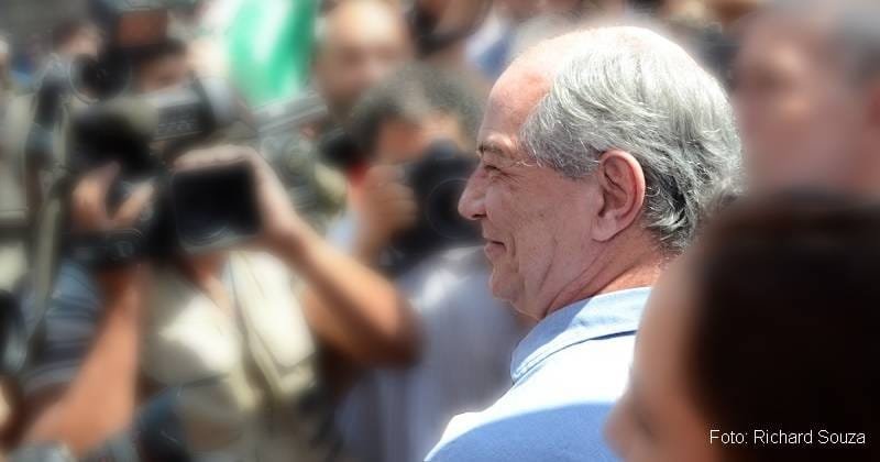 Ciro Gomes diante da mídia