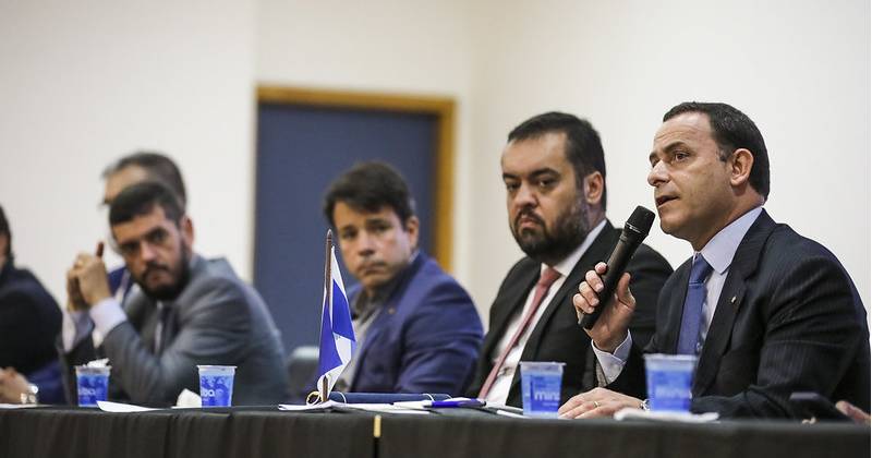 O Governador Cláudio Castro anuncia a reforma de 25 delegacias e sanção do PL 5610 - Rio de Janeiro - RJ - 28-03-2022