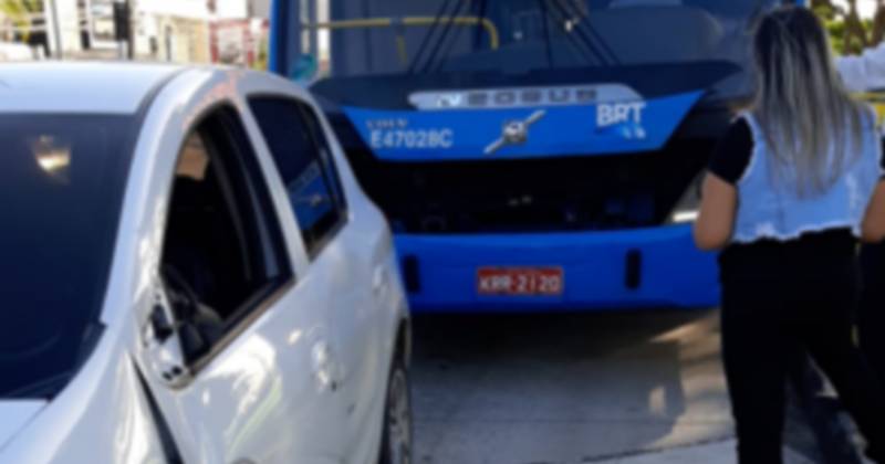acidente com BRT na Barra - Foto de Divulgação - MOBI-Rio