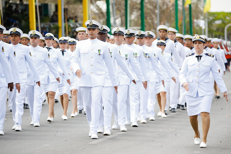 02 (Brasília - DF, 07-09-2022) Militares da Marinha no Desfile Cívico-Militar por ocasião das Comemorações do Bicentenário da Independência do Brasil - Foto de Alan Santos-PR