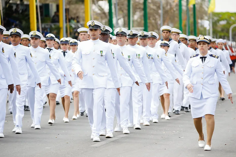 02 (Brasília - DF, 07-09-2022) Militares da Marinha no Desfile Cívico-Militar por ocasião das Comemorações do Bicentenário da Independência do Brasil - Foto de Alan Santos-PR