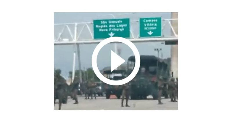 Militares na Ponte Rio-Niterói