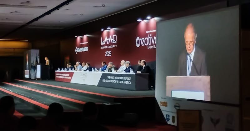 Ministro da Defesa, José Mucio Monteiro Filho, na LAAD 2023