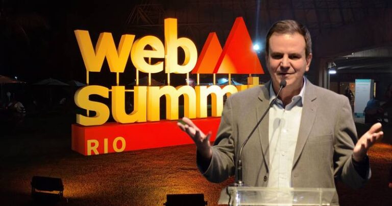 Eduardo Paes Web Summit Rio 2023 montagem