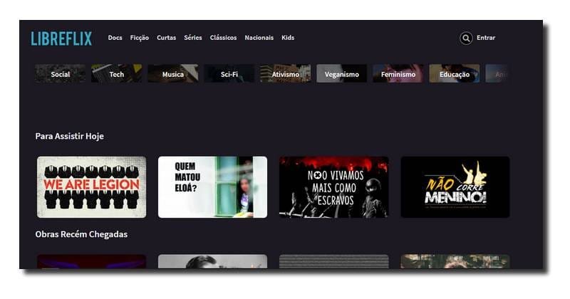 Libreflix - reprodução website