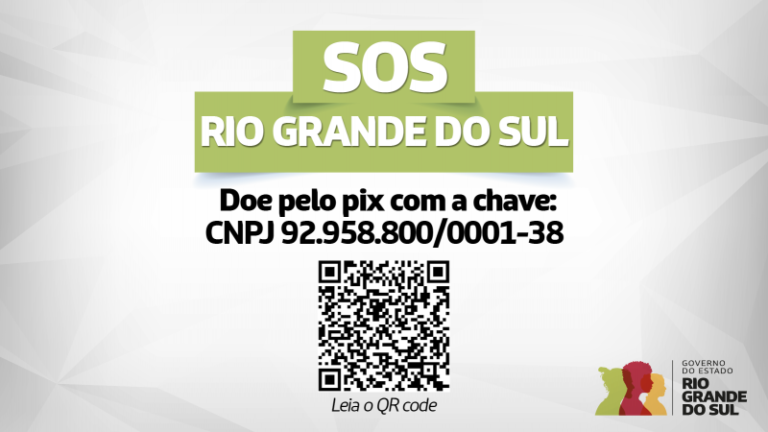 PIX doação governo RS