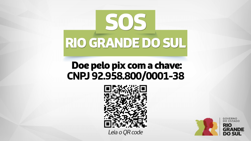 PIX doação governo RS
