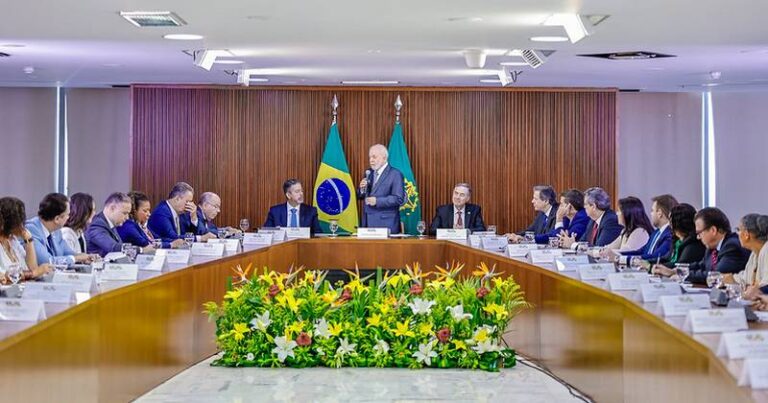 Presidente da República, Luiz Inácio Lula da Silva, durante Instalação da Comissão Nacional do G20. Palácio do Planalto. Brasília - DF Foto: Ricardo Stuckert / PR