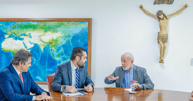 Fernando Haddad, Cláudio Castro e Lula