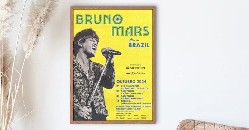Shows Bruno Mars no Brasil