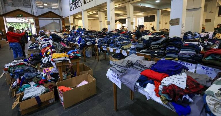 doação de roupas no Rio Grande do Sul