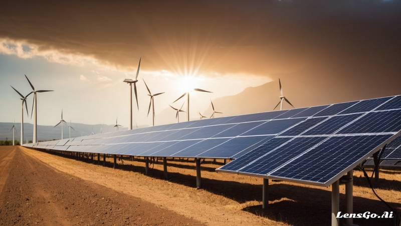 geração de energia solar energia eólica energia renovável paineis solares