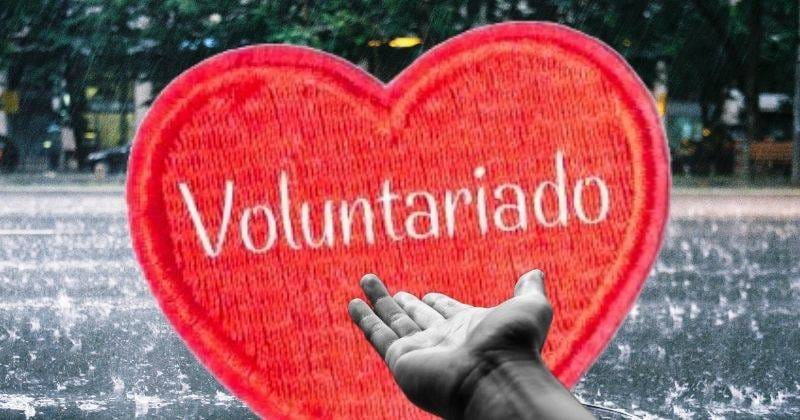 voluntariado na chuva