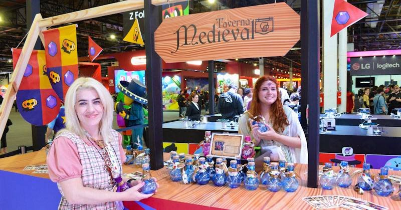 Taverna Medieval no BGS - Stand da Samsung