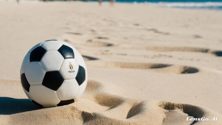 bola de futebol na areia da praia beach soccer Futevôlei