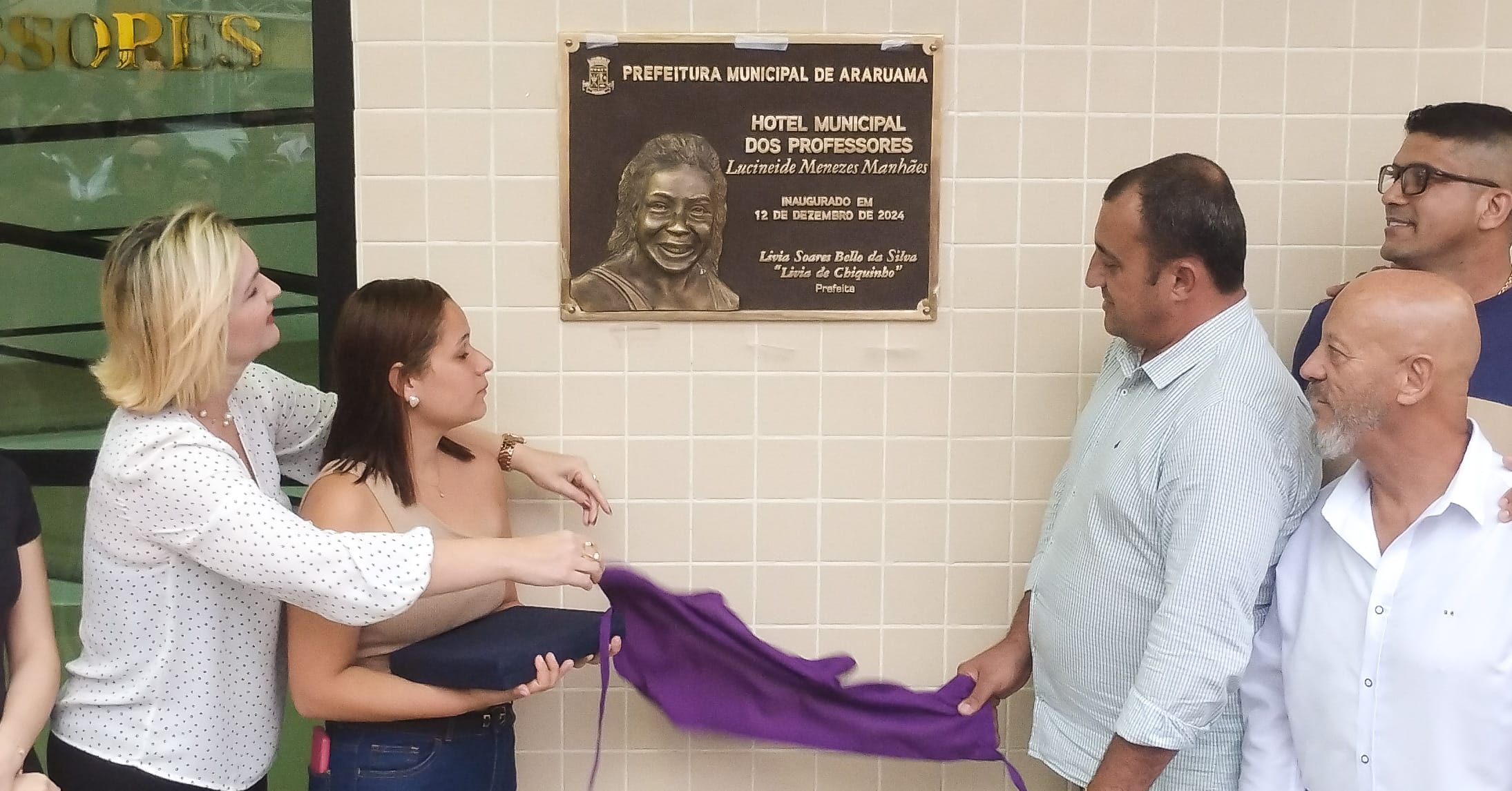 Hotel Municipal dos Professores - placa