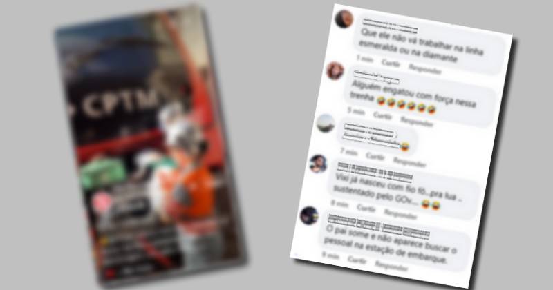 parrto do trêm com comentários