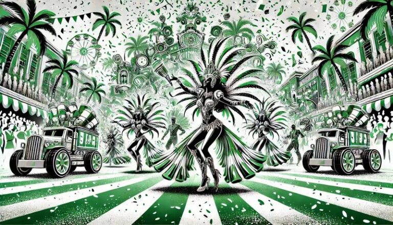 Carnaval verde e branco