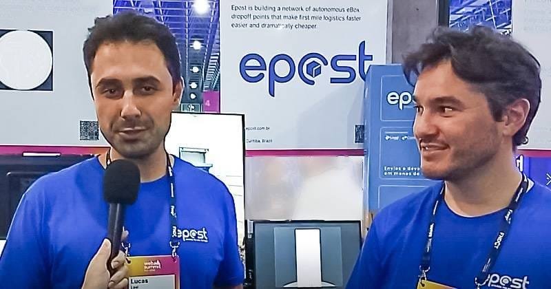 Lucas Leal e Andrei Amaral, da Epost.