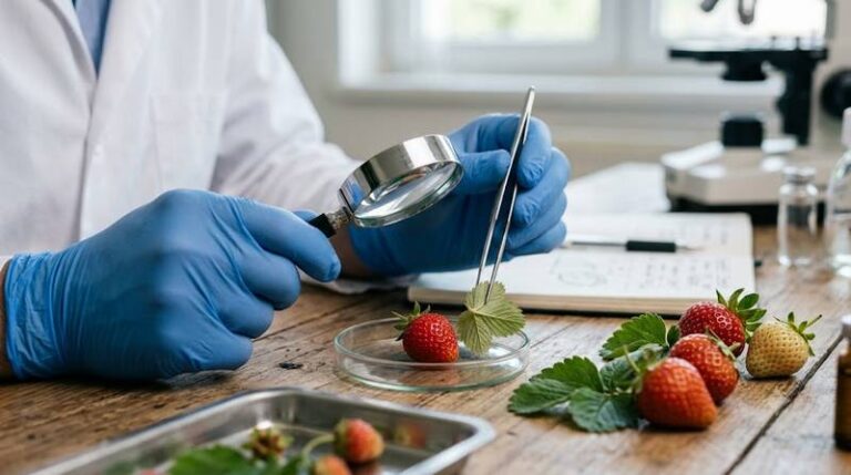 Morango laboratório