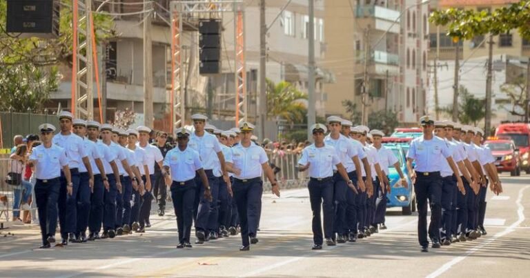 Marinheiros no Desfile Cívico de 7 de setembro
